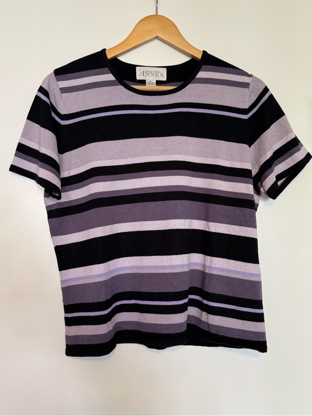 Vintage 90s/Y2K Casual Corner Annex Striped Knit Top - XL